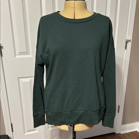90 Degree By Reflex Tops - Cozy Green Sweatshirt